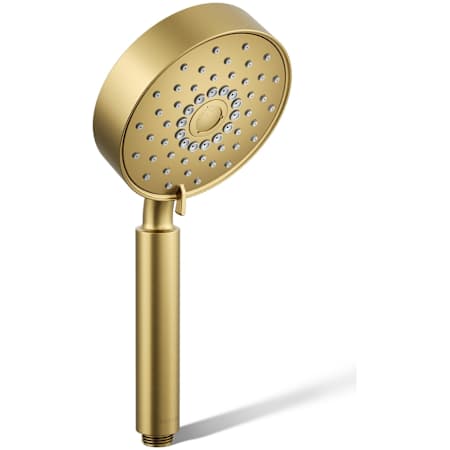 Kohler Purist 2.5 GPM Multi Function Hand Shower with MasterClean and Katalyst Vibrant Brushed Moderne Brass