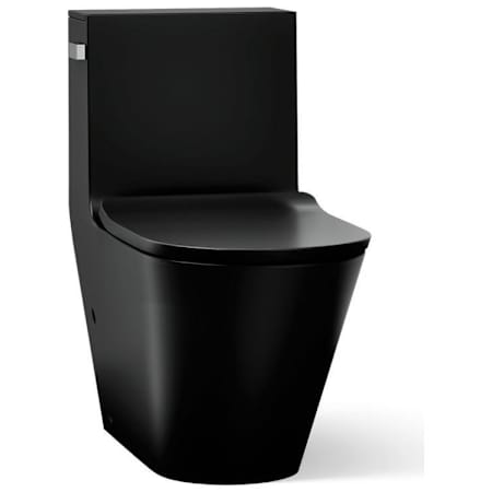 Kohler Brazn One Piece Compact Elongated Dual Flush Toilet Honed Black