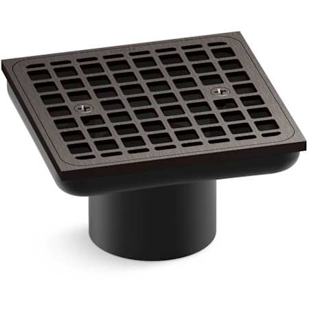 Kohler Clearflo Square Brass Tile-in Shower Drain (Drain Body Not Included) Brushed Graphite