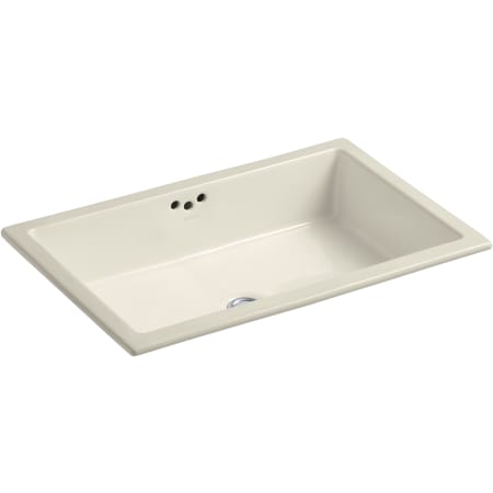 Kohler Kathryn 23-7/8" Rectangular Vitreous China Undermount Bathroom Sink with Overflow Almond