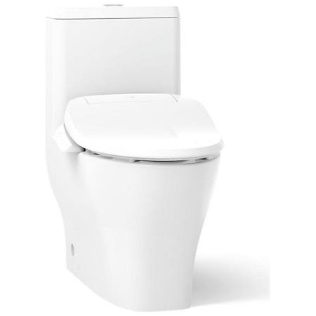 Kohler Reach 0.8 / 1.28 GPF Dual Flush One Piece Elongated Toilet with Actuator Flush - Less Seat White