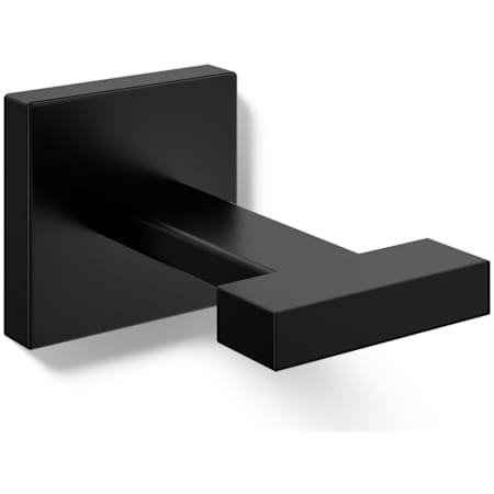 Kohler Square Single Robe Hook Matte Black