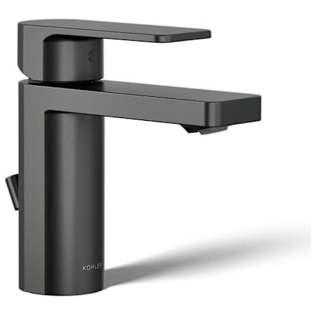 Kohler Parallel 0.5 GPM Single Hole Bathroom Faucet Matte Black