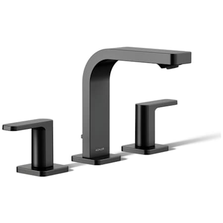 Kohler Parallel 0.5 GPM Widespread Bathroom Faucet Matte Black
