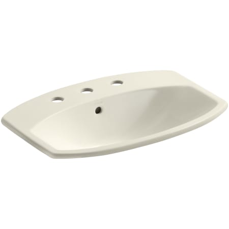 Kohler Cimarron 20-3/8" Drop In Bathroom Sink with 3 Holes Drilled and Overflow Almond