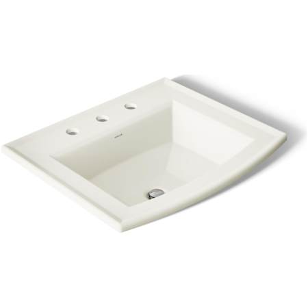 Kohler Archer 22-5/8" Drop In Bathroom Sink with 3 Holes Drilled and Overflow Biscuit