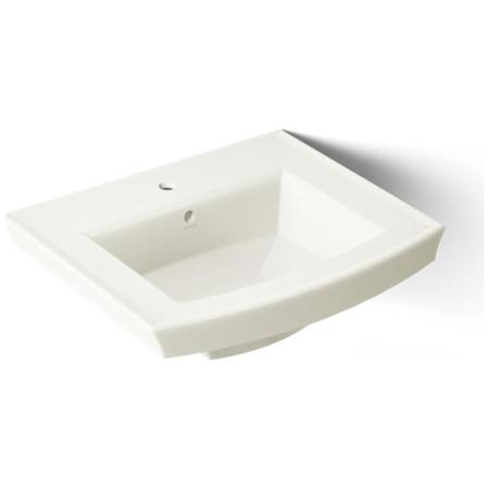 Kohler Archer 24" Pedestal Bathroom Sink with 1 Hole Drilled and Overflow Biscuit