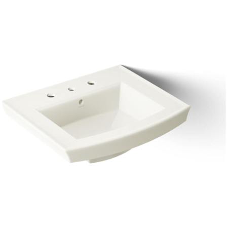 Kohler Archer 24" Pedestal Bathroom Sink with 3 Holes Drilled and Overflow Biscuit