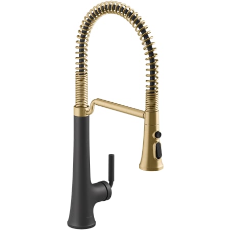 Matte Black Moderne Brass