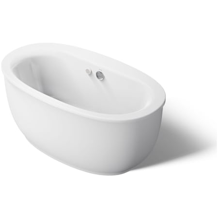Kohler Sunstruck 61" Free Standing Acrylic Air Tub with Center Drain and Overflow White