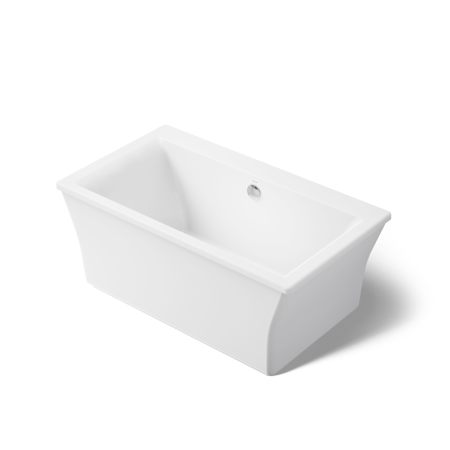 Kohler Stargaze 60" Soaking Bathtub for Freestanding Installations with Center Drain White