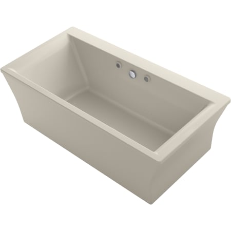 Kohler Stargaze 61" Free Standing Acrylic Air Tub with Center Drain and Overflow Biscuit
