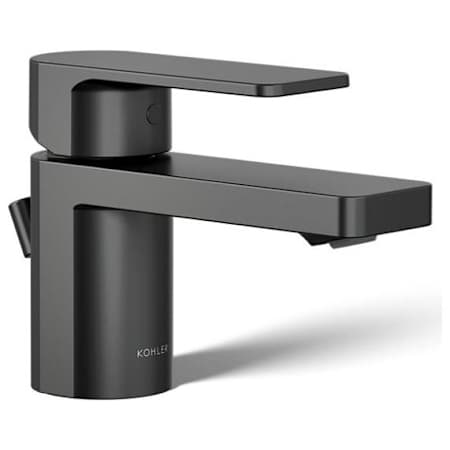 Kohler Parallel 1.0 GPM Single Hole Bathroom Faucet with Pop-Up Drain Assembly Matte Black