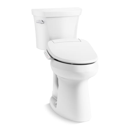 Kohler Highline Extra Tall Two-Piece Elongated Toilet - Includes PureWash E525 Elongated Bidet Seat White