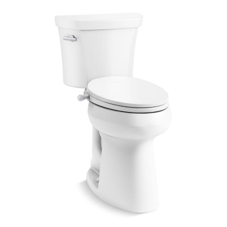 Kohler Highline Extra Tall Two-Piece Elongated Toilet - Includes PureWash M300 Elongated Manual Bidet Seat White