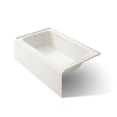 Kohler Avec 60" Three Wall Alcove Acrylic Soaking Tub with Left Drain Biscuit
