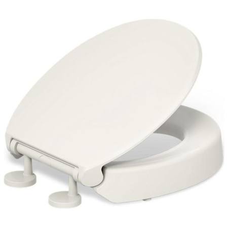 Kohler Hyten Round Closed-Front Toilet Seat with Soft Close Biscuit