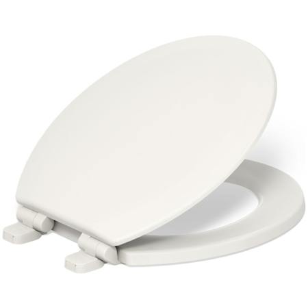 Kohler Triko Round Closed-Front Toilet Seat and Lid with Quiet-Close Technology Biscuit