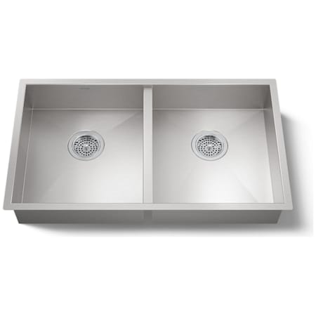 Kohler Vault 32" Undermount Double Bowl Kitchen Sink Stainless Steel