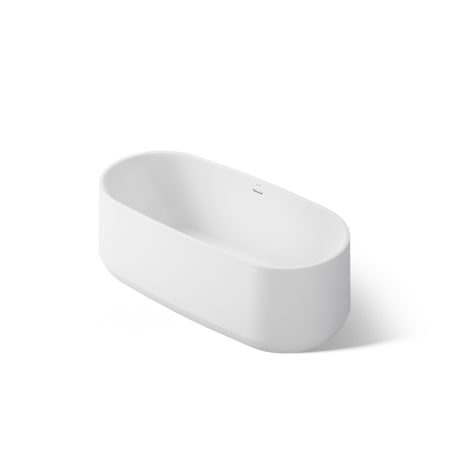 Kohler Ceric 60" Free Standing Acrylic Soaking Tub with Center Toe-tap Drain White