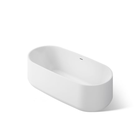 Kohler Ceric 65" Free Standing Acrylic Soaking Tub with Center Drain White