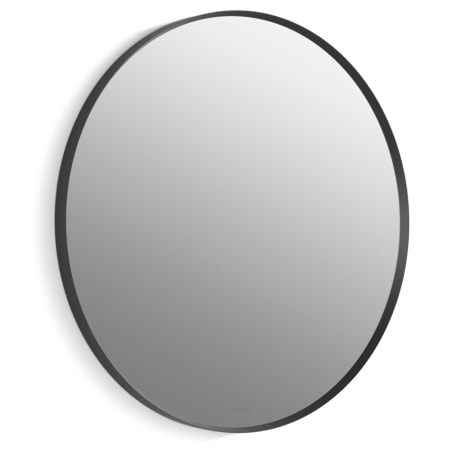 Kohler Essential 28-1/8" Diameter Modern Circular Framed Bathroom Wall Mirror Matte Black