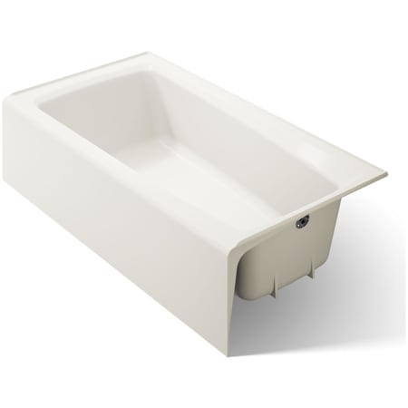 Kohler Irvine 60" x 32" Cast Iron Alcove Bath with Integral Apron and Right Drain Placement Biscuit