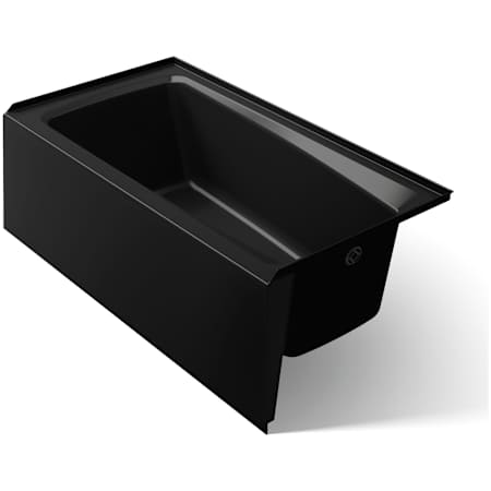 Kohler Irvine 60" x 32" Alcove Bath with Right Hand Drain Black Black
