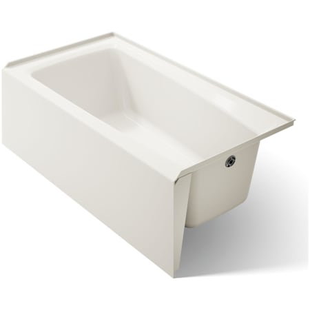 Kohler Irvine 60" x 32" Alcove Bath with Right Hand Drain Biscuit
