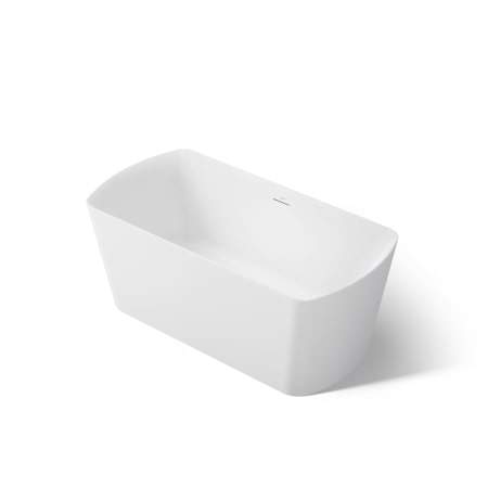 Kohler Irvine 59" x 29-1/2" Acrylic Soaking Tub with Center Drain, Drain Assembly, and Integrated Overflow White