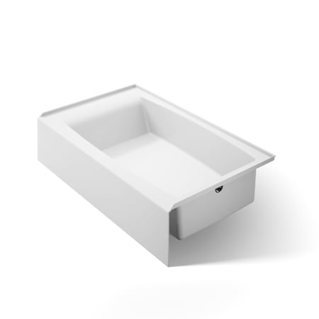 Kohler Entity 60" Three Wall Alcove Acrylic Soaking Tub with Right Hand Drain Location and Overflow White