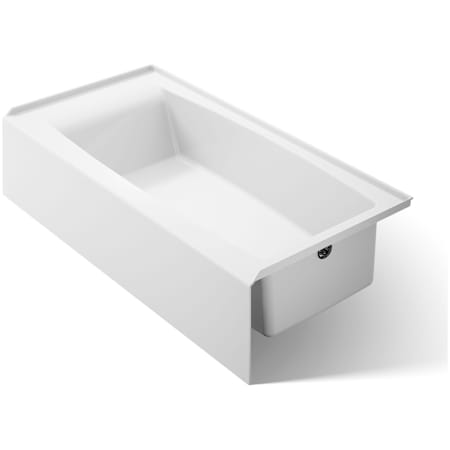 Kohler Entity 60" x 30" Three Wall Alcove Acrylic Soaking Tub with Right Drain White