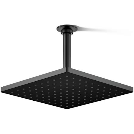 Kohler Honesty Square 10" Single Function 2.5 GPM Rainhead with MasterClean Sprayface Matte Black