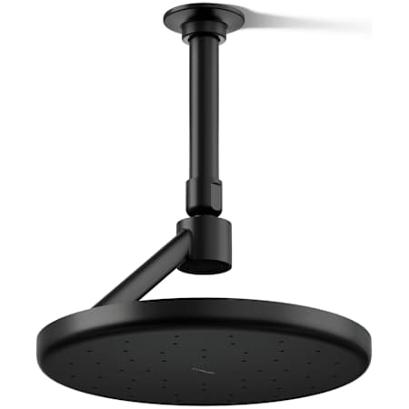 Kohler Statement Round 8-7/8" Open Rain Iconic Single Function 1.75 GPM Rainhead with Gravity-Delivered Full Coverage Rain Spray Matte Black