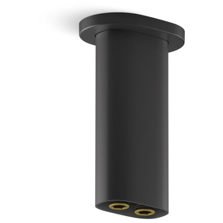 Kohler Statement 5" Ceiling-mount Two-Function Rainhead Arm and Flange Matte Black