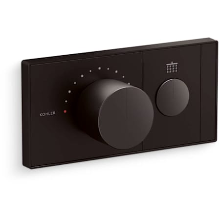 Kohler Anthem Thermostatic Valve Trim Only with Single Knob Handle and Volume Control - Less Rough In Brushed Graphite