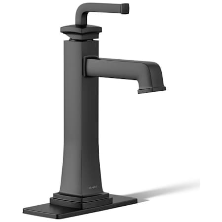 Kohler Riff 0.5 GPM Deck Mounted Bathroom Faucet Matte Black