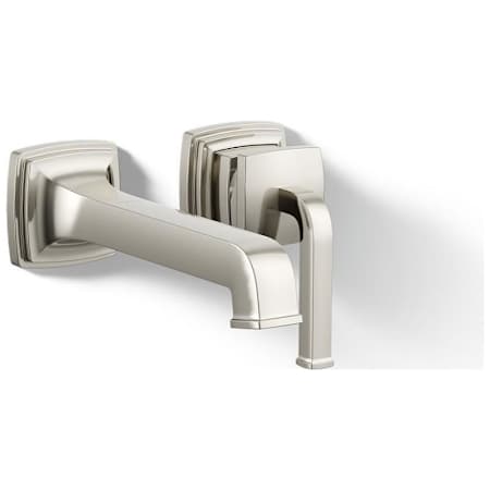 Kohler Riff 1.2 GPM Wall Mounted Widespread Bathroom Faucet Vibrant Polished Nickel
