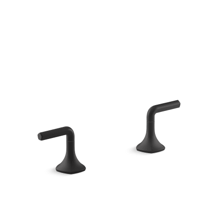 Kohler Occasion Lever Handles for Bathroom Sink Matte Black