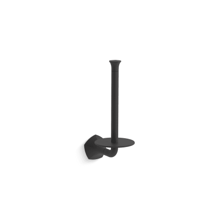 Kohler Occasion Wall Mounted Euro Toilet Paper Holder Matte Black