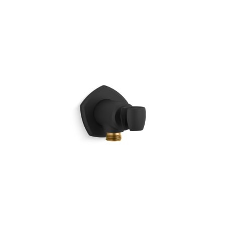 Kohler Occasion Hand Shower Holder with Supply Elbow and Check Valve Matte Black