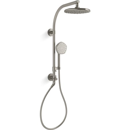 Kohler HydroRail-R Occasion Retrofit Shower with Shower Head, Hand Shower, Slide Bar, and Hose Vibrant Brushed Nickel
