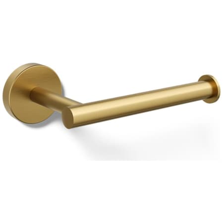 Kohler Elate Wall Mounted Euro Toilet Paper Holder Vibrant Brushed Moderne Brass
