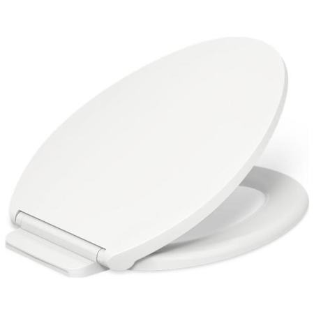 Kohler Glissade ReadyLatch Quiet-Close Elongated Toilet Seat White