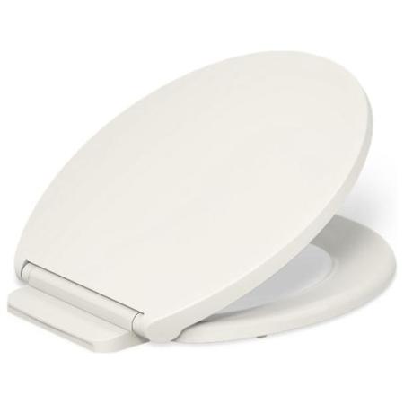 Kohler Glissade ReadyLatch Quiet-Close Round-Front Toilet Seat Biscuit