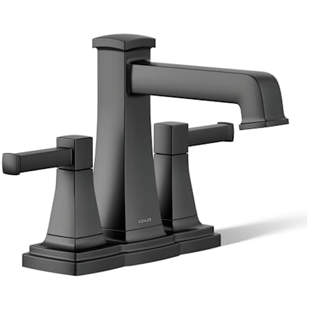 Kohler Riff 1.2 GPM Centerset Bathroom Faucet Matte Black