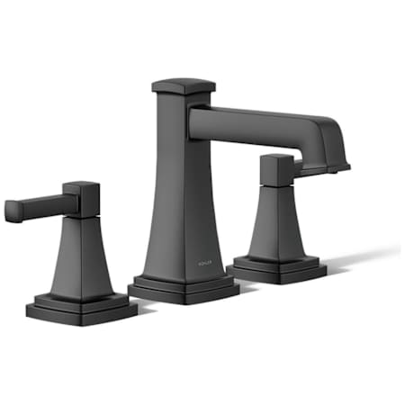 Kohler Riff 0.5 GPM Widespread Bathroom Faucet Matte Black