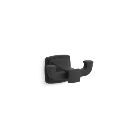 Kohler Riff Double Robe Hook Matte Black