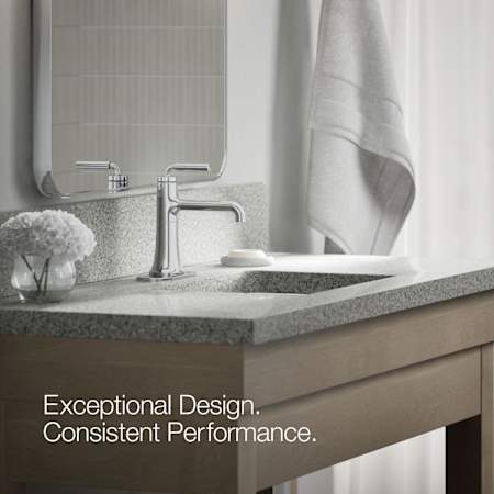 Kohler Tone Einhand-Waschbeckenarmatur – 1,2 GPM, Poliertes Chrom/mattes Schwarz, Mit Keramikventil