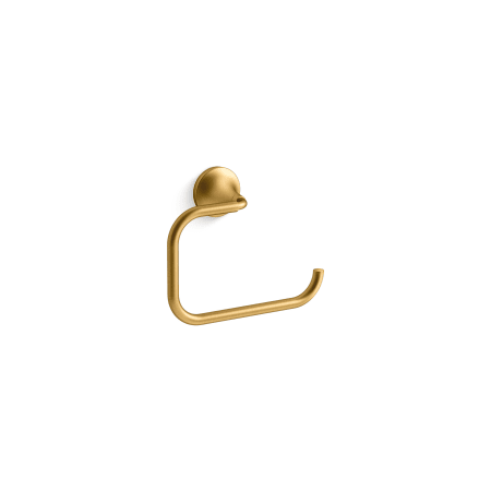 Kohler Tone 8-7/8" Wall Mounted Towel Ring Vibrant Brushed Moderne Brass